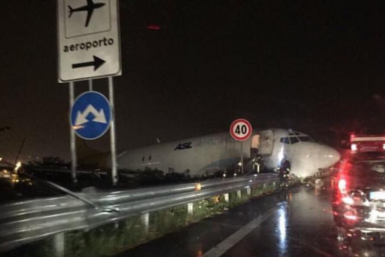 Magyar teherszállító repülő szenvedett balesetet a bergamói repülőtéren