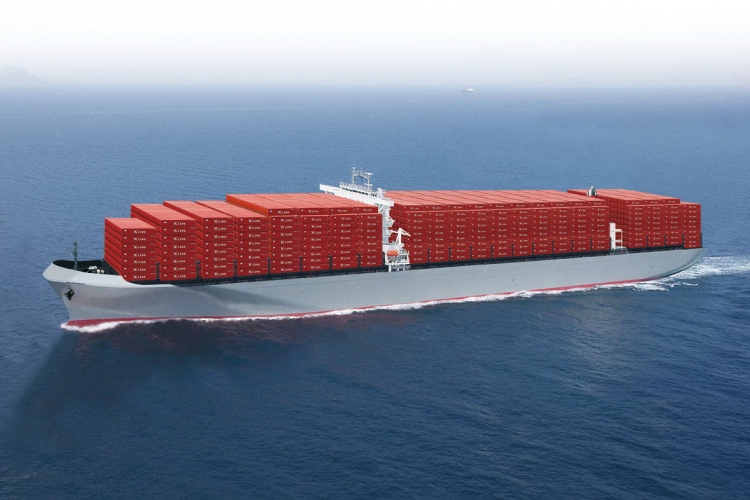A világ legnagyobb konténerszállító hajója indult Európába Sanghajból